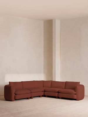 Vivienne Deeper Sit Sectional Sofa - Corner Sofa - Linen - Sienna - US - Listing Image