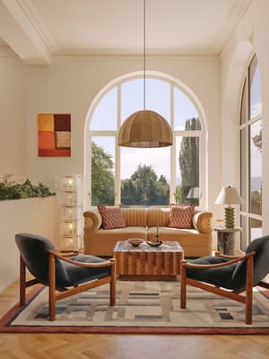 Caleb Modular Three Seater Sofa - Velvet - Camel - Light Burl - UK - Listing Image