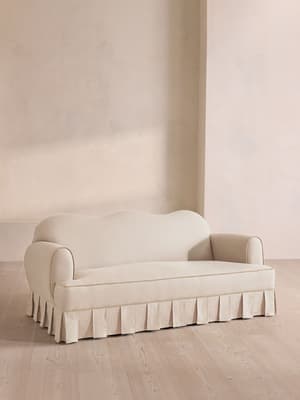 Madelyn Three Seater Sofa - Linen - Bisque - US - Listing Image