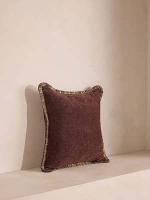 Orlaine Square Cushion - Bordeaux - Hover Image