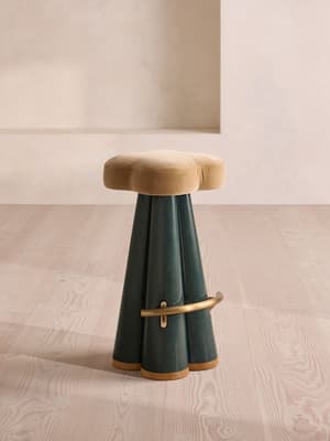 Albany Barstool - Velvet - Camel - UK - Listing Image