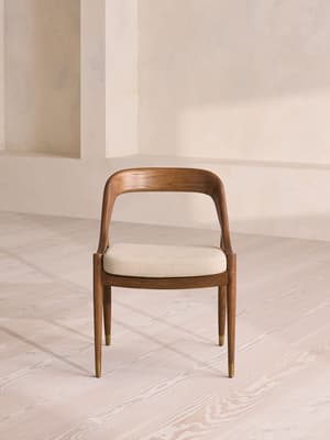 Warren Dining Chair - Slubby Linen - UK - Hover Image