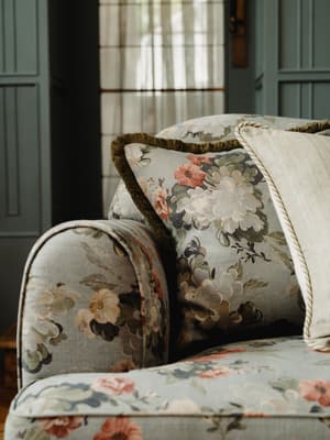 Skylar Square Cushion - Blue - Hover Image