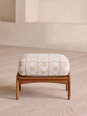 Eleonora Outdoor Footstool - Lost & Found - Latte - Hover Image