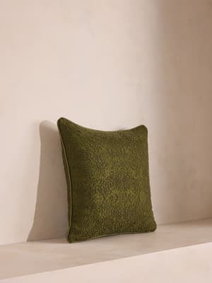 Penelope Square Cushion - Moss - Hover Image