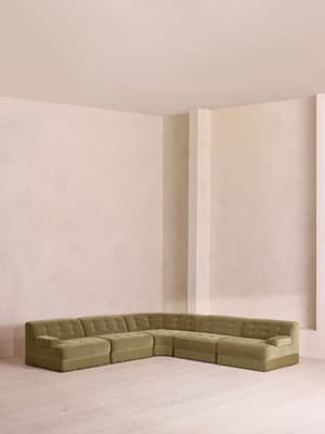 Elowen Modular Sofa - Corner Sofa - Velvet - Lichen UK - Listing Image