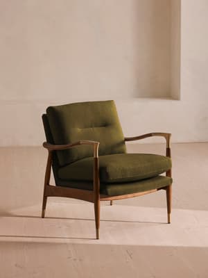 Theodore Armchair - Linen - Olive - Listing Image