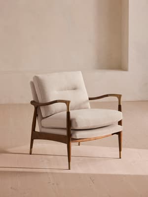 Theodore Armchair - Linen - Natural - Hover Image