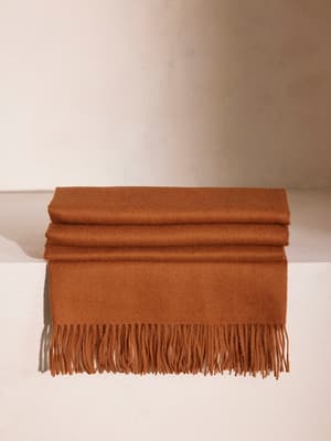 Maria Alpaca Throw - Burnt Orange - Listing Image