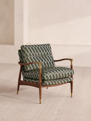 Theodore Armchair - Vende Jacquard - Olive - US - Hover Image