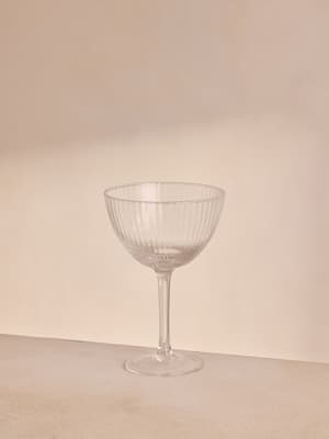Fluted Champagne Coupe - Set of Four - Hover Image