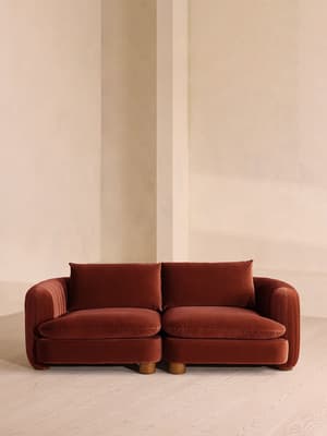 Vivienne Deeper Sit Modular Sofa - Three Seater - Velvet Rust UK - Listing Image