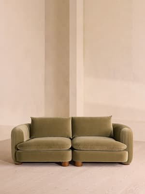 Vivienne Deeper Sit Modular Sofa - Three Seater - Velvet Lichen UK - Listing Image