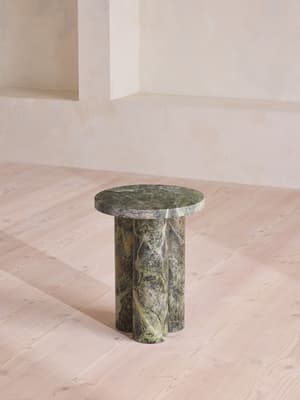 Tisbury Side Table - Jurassic Green Marble - Listing Image
