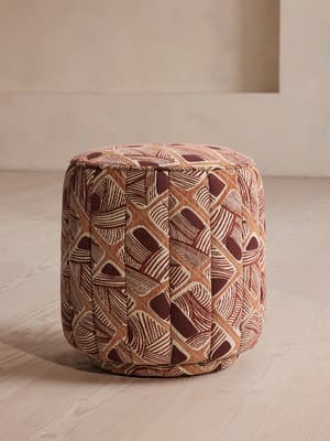 Romi Footstool - Akley Jacquard - US - Hover Image