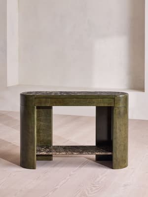 Siya Console - Dark Emperador Marble - Hover Image