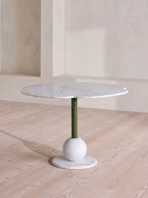 Vito Outdoor Dining Table - Carrara Marble - Hover Image