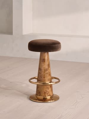 Killian Barstool - Velvet - Chocolate - US - Hover Image