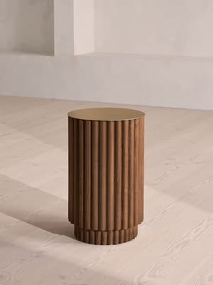 Barrel Side Table - Dark Oak - Hover Image