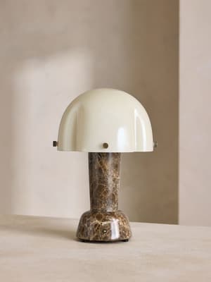 Rio Portable Lamp - Dark Emperador Marble - Hover Image