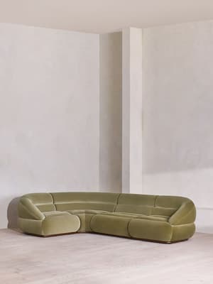 Edison Modular Sofa - L-Shape Sofa - Velvet - Lichen UK - Listing Image