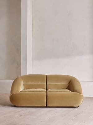 Edison Modular Sofa - Three Seater - Velvet - Camel UK - Listing Image