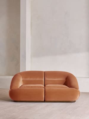 Edison Modular Sofa - Three Seater - Velvet - Antique Rose UK - Listing Image