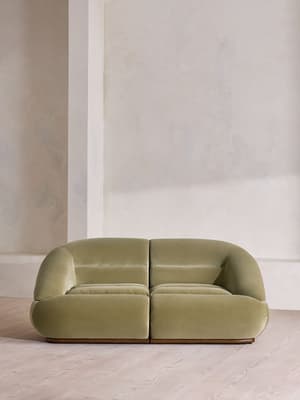 Edison Modular Sofa - Three Seater - Velvet - Lichen US - Listing Image