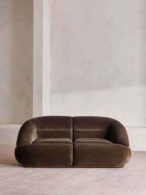 Edison Modular Sofa - Three Seater - Velvet - Chocolate US - Listing Image