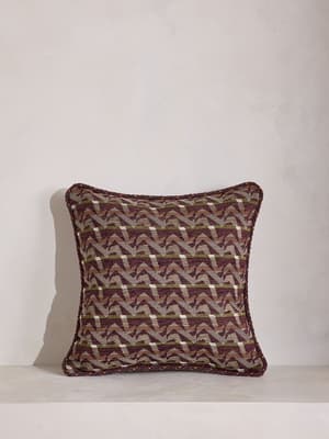 Fulton Square Cushion - Bordeaux - Hover Image