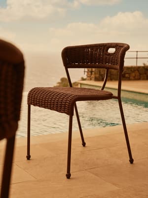 Pair of Lisson Outdoor Dining Chairs - Bordeaux - Listing Image
