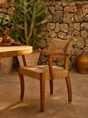 Molina Outdoor Dining Chair - Natural - Listing Image