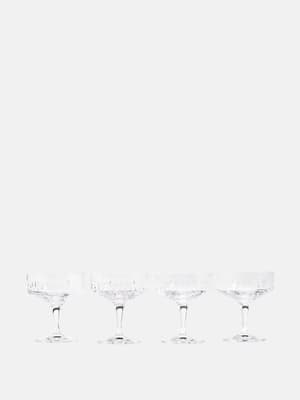 Roebling Cut Crystal Coupe - Set of Four - Listing Image