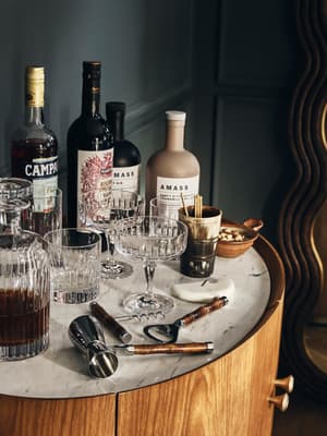 Roebling Cut Crystal Coupe - Set of Four - Hover Image