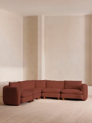 Vivienne Deeper Sit Modular Sofa - Corner Sofa - Linen - Sienna - Hover Image