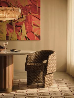 Morrell Dining Chair - Fulton Jacquard - Sage - UK - Listing Image