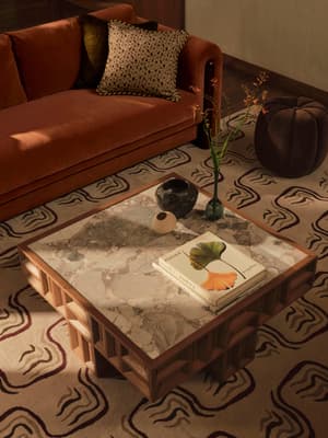Ivy Coffee Table - Italian Ocean Grey Marble - Listing Image
