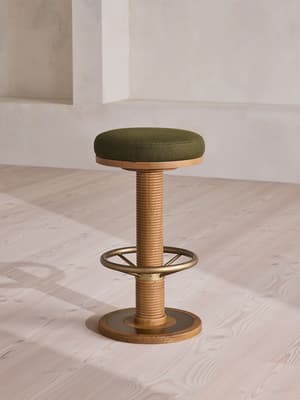 Bryden Tall Barstool - Linen - Olive - US - Listing Image
