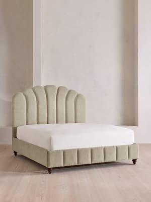 Manette Bed - Full - Linen Chenille - Stone - US - Listing Image