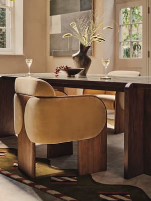 Eddie Dining Chair - Velvet - Camel - UK - Listing Image