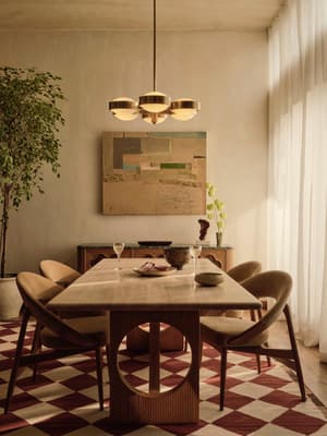 Elliot Dining Table - Travertine - Listing Image