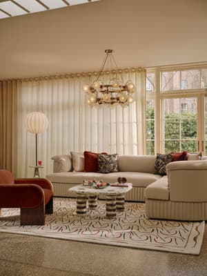 Oona Sectional Sofa - L-Shape Sofa - Linen - Bisque - US - Listing Image