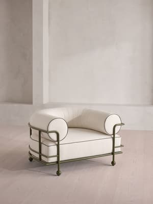 Gaspard Outdoor Armchair - Off White - US - Hover Image