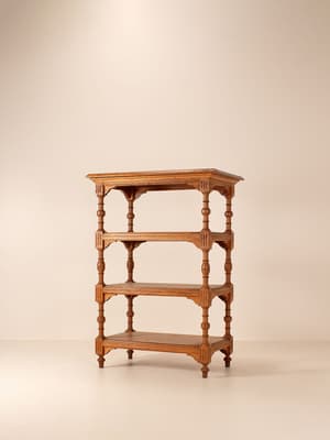 Vintage Carved Tiered Shelving Unit - Belgium - Hover Image