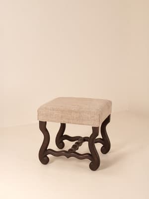 Vintage Stool - Ebonised Wood - England - Hover Image