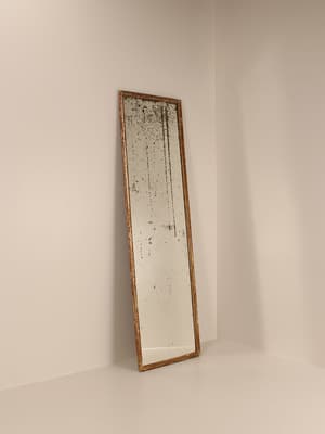 Vintage Full-Length Bistro Mirror - France - Hover Image