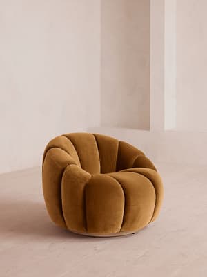 Garret Armchair - Velvet - Mustard - US - Listing Image