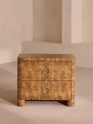 Warwick Bedside Table - Mappa Burl - Large - Listing Image