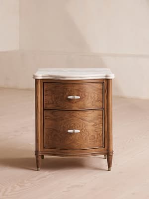 Valerie Bedside Table - Arabescato Corchia Marble - Hover Image