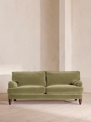 Arundel Three Seater Sofa - Velvet Lichen - Hover Image
